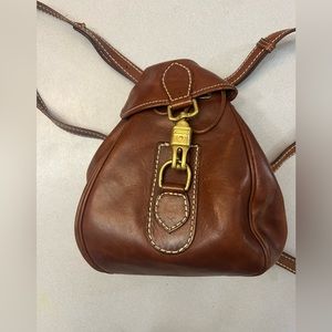 Isaiah Cincaid genuine leather mini backpack